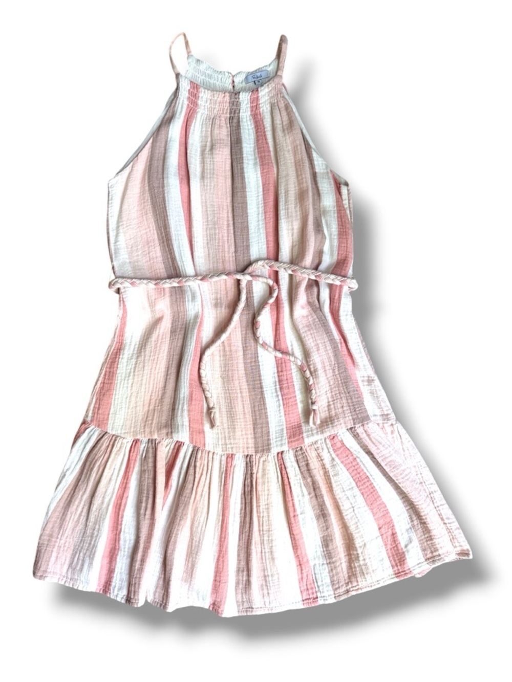 Rails Becca Cheyanne Stripe Belted Rope Cotton Gauze Boho Sundress Dress Size XS - Picture 5 of 16